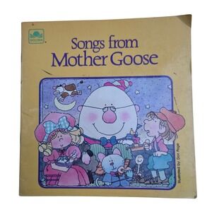Golden Songs from Mother Goose Kids Vintage 1986 Paperback
